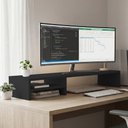 Ver imagem 5 de Kit 03 Suportes para Monitor Stand Home Office Lap 90 cm L03 Preto - Lyam Lyam Decor