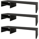 Ver imagem 1 de Kit 03 Suportes Para Monitor Stand Home Office Lap 90 cm L03 Preto - Lyam Lyam Decor