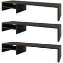 Ver imagem 1 de Kit 03 Suportes para Monitor Stand Home Office Lap 90 cm L03 Preto - Lyam Lyam Decor