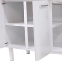 Ver imagem 5 de Gabinete de Cozinha Juno Branco em Aço com 4 Gavetas para Pias de 1,20 Metros - P89587 - Cozimax Gab