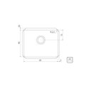 Ver imagem 3 de Cuba Profissional de Embutir Tramontina Dritta Pro em Aço Inox com Acabamento Acetinado 50x40 Cm