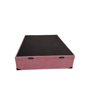 Cama Box Baú Casal Suede Rosé