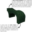 Ver imagem 4 de Maca Estética Estofada Reclinável Ergonômica Veludo Tati Verde