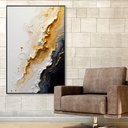 Ver imagem 1 de Quadro Decorativo Efeito 3d Ondas Sala Quarto Casa Escritório