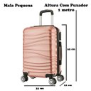 Ver imagem 1 de Mala de Bordo Viagem Pequena Abs As67 - (55 X 35 X 22Cm) com 4 Rodinhas 360º - (Regulamentação Anac)