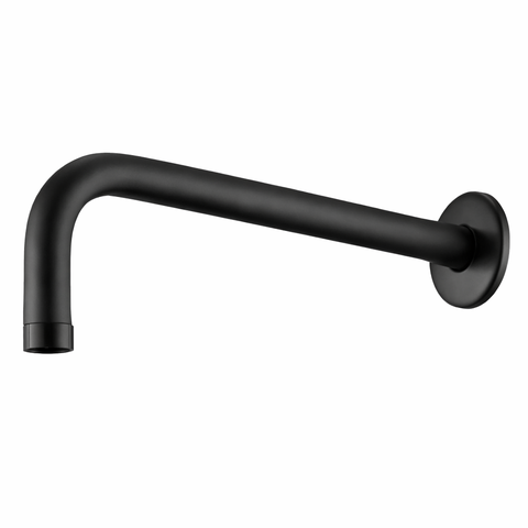Braço para Ducha Chuveiro de Parede Redondo Gás Solar Banheiro Piscina Preto Fosco Metal Premium