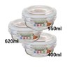 Kit 03 Peças Pote Vidro Redondo com Tampa Hermética - 3