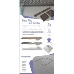 Ralo Oculto 06x90 Invisível Seca Piso Linear Inox Sifonado - 4