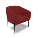 Ver imagem 5 de Poltrona Sala Decorativa Kit 2 Stella Pé de Aço Preto Veludo Marsala D03 - D’Rossi