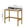 Escrivaninha California 1,10m X 54cm Off White/nature - 2
