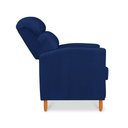 Ver imagem 6 de Poltrona Amamentação Reclinável Gisele - Poltrona Confortável para Leitura e Descanso - Azul Marinho