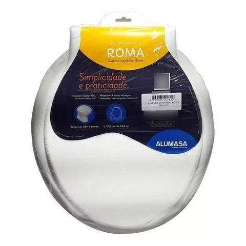 Assento Sanitário Roma Branco Alumasa 2282