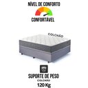 Ver mais imagens de Base Box Baú Casal 138x188 Suede com Colchão Relax Fresh Molas Ensacadas