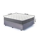 Ver imagem 3 de Base Box Baú Casal 138x188 Suede com Colchão Relax Fresh Molas Ensacadas