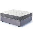 Ver imagem 2 de Base Box Baú Casal 138x188 Suede com Colchão Relax Fresh Molas Ensacadas