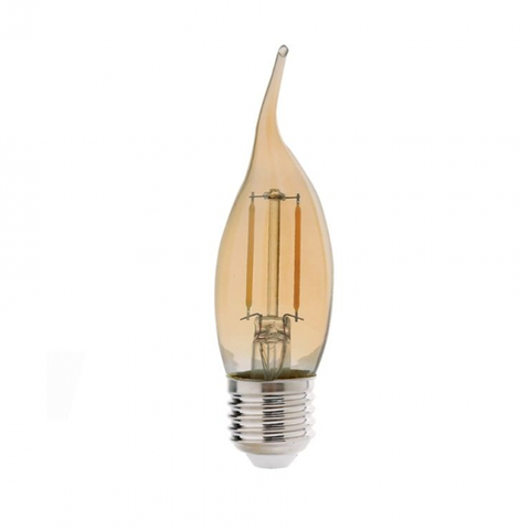 Lâmpada Vela Chama Retrô Led Biv 2w Avant 180110276