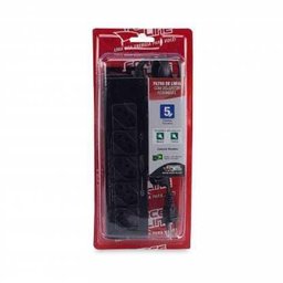 Filtro de Linha com Disjuntor Rearmável 5 Tomadas Force Line - 3