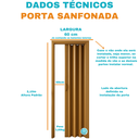 Ver imagem 4 de Porta Sanfonada PVC 0,60x2,10 Multilit Cerejeira