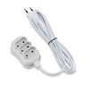 Extensão Bipolar Slim 5 Metros Branco Force Line - 1