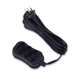 Extensão Tripolar Slim 5 Metros Preto Force Line - 1