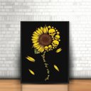 Ver imagem 2 de Quadro Girassol Caveiras My Sunshine 33x24cm - com vidro:Madeira branca