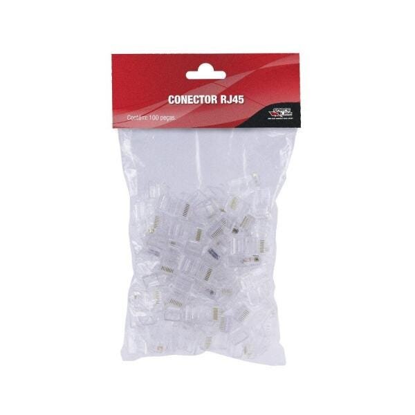 Conector Rj45 100 Peças Force Line - 3