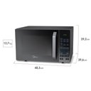Ver imagem 7 de Forno Micro-ondas Midea 27 Litros 800w Prata com Porta Espelhada Mxsa27s1 110v