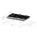 Ver imagem 6 de Cooktop 5 Bocas à Gás Automático Platinium Prime Bivolt Escovado Fischer