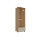 Ver imagem 5 de Armário Multiuso Marquesa 2 Portas 2 Gavetas MDF 70cm Greige