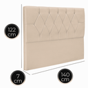 Ver imagem 2 de Cabeceira Casal de Cama Box Estofada Eliana 140 Cm Veludo