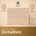 Ver imagem 3 de Cabeceira Casal de Cama Box Estofada Eliana 140 Cm Veludo