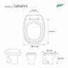 Assento Sanitário Sabatini Branco para Vaso Icasa - 5