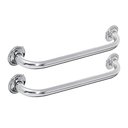 Ver imagem 1 de Alça Apoio Banheiro Inox Kit 2 uni Cadeirante Idoso Acessibilidade Deficiente