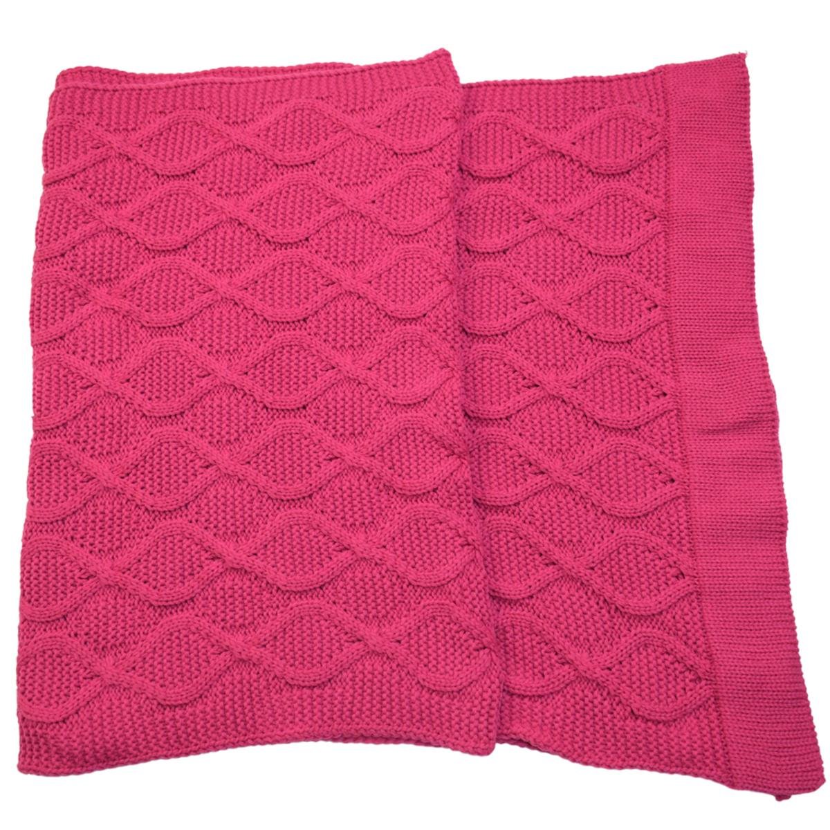 Peseira de tricot cama Queen 60 x 220cm arabescos Rosa Pink - 4