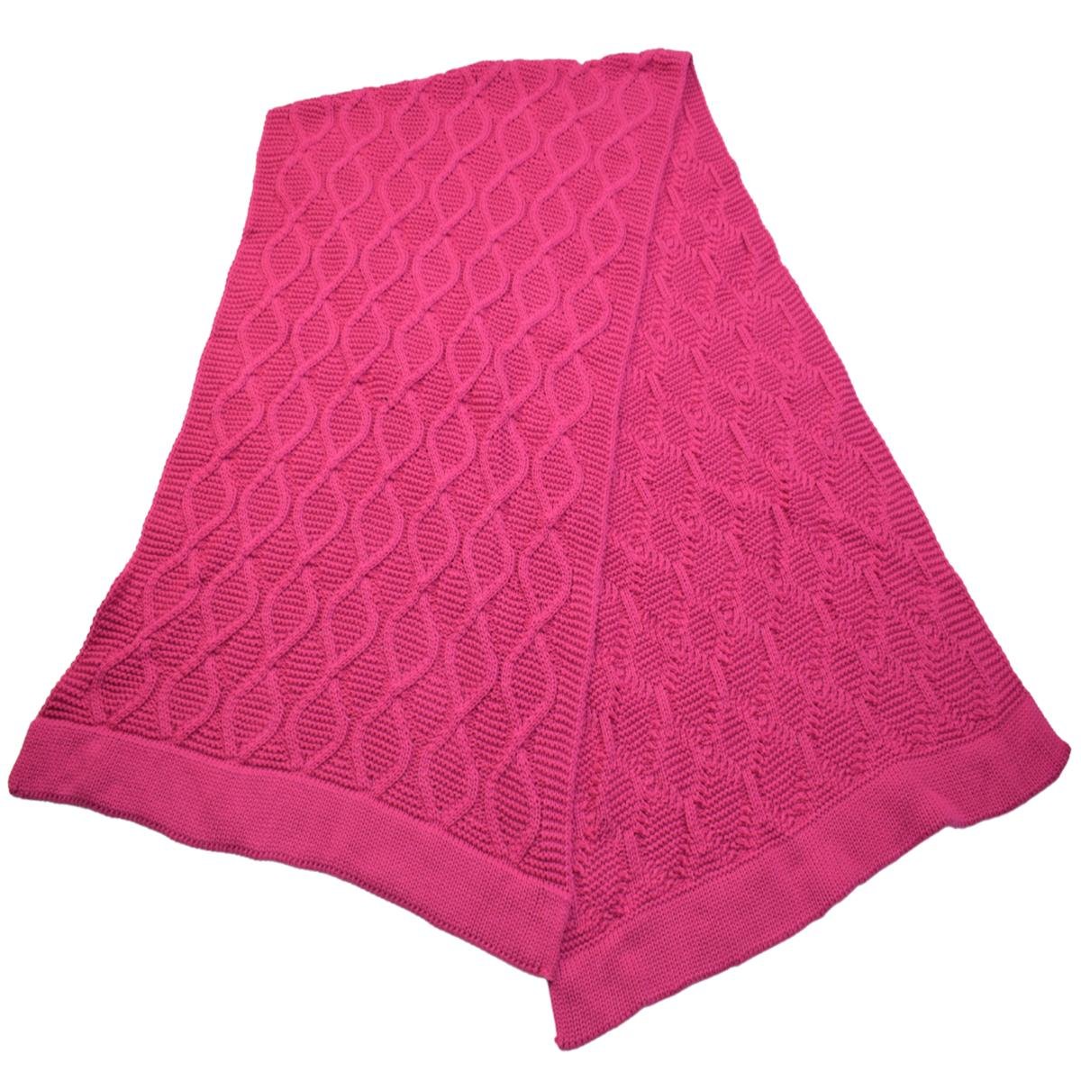 Peseira de tricot cama Queen 60 x 220cm arabescos Rosa Pink - 2