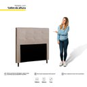 Ver imagem 3 de Cabeceira Cama Box Casal Luna 140cm Corano Bege - Abmaza