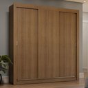 Ver imagem 2 de Guarda-roupa Casal 3 Portas de Correr Rustic Sublime Plus Madesa