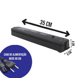 Seladora a Vácuo de Alimentos Doméstica Portátil Bivolt - 5