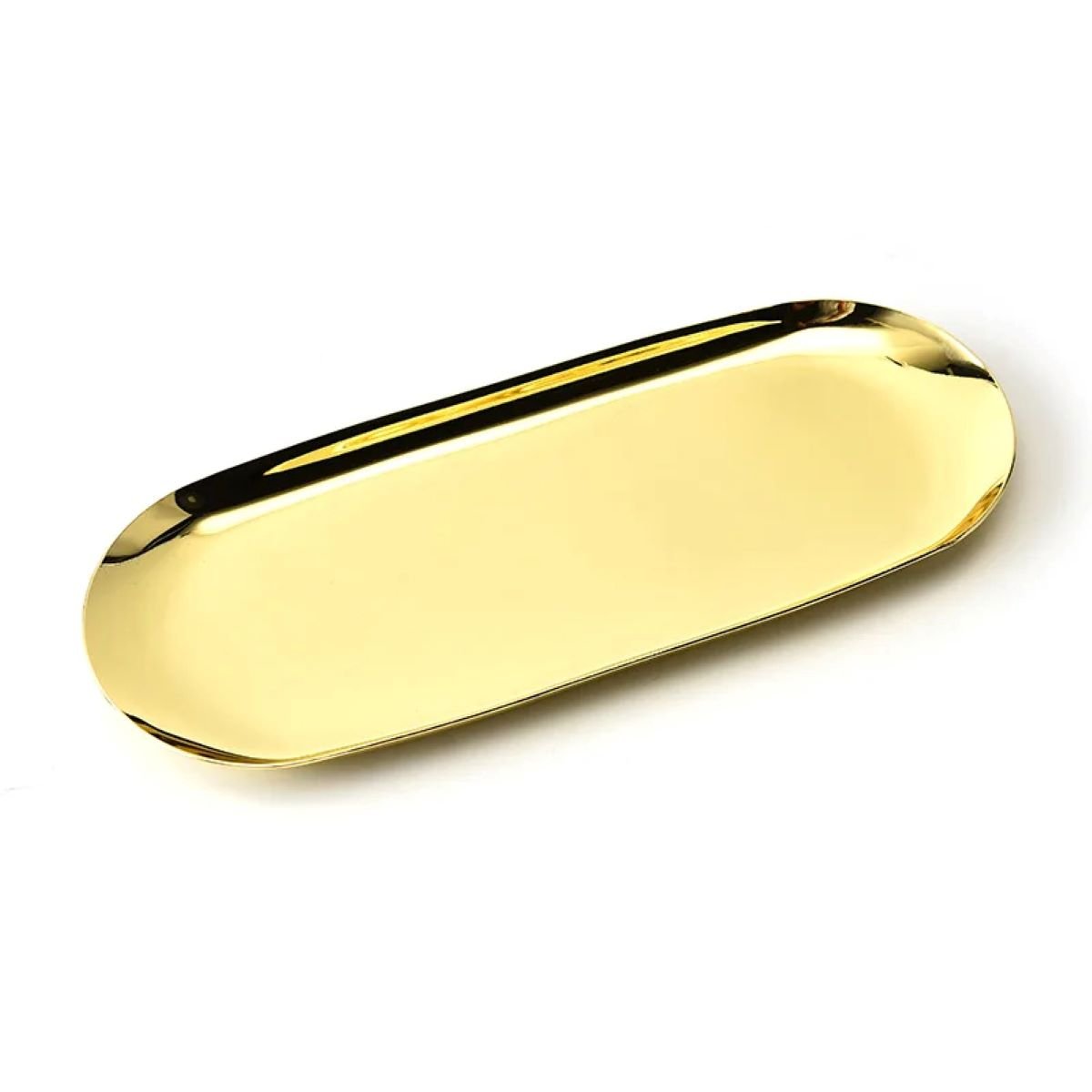 Bandeja de Aço Inox para Velas Aromáticas Bijuterias:dourado - 1