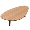 Ver imagem 1 de Mesa de Centro Orgânico Pés Palito em Madeira 90x52cm Cor Preto