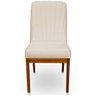 Kit 4 Cadeiras Auri para Sala de Jantar Cozinha Madeira Maciça Veludo Bege - 3