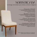 Ver imagem 4 de Kit 4 Cadeiras Auri para Sala de Jantar Cozinha Madeira Maciça Veludo Bege