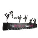 Ver imagem 1 de Porta Medalhas Ginastica Ritmica Fem Adesivo Believe in yourself pink e branco até 50 medalhas
