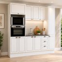 Ver imagem 1 de Cozinha Modulada Completa Americana com Torre Forno e Micro e Paneleiro