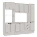Ver imagem 2 de Cozinha Modulada Completa Americana com Torre Forno e Micro e Paneleiro