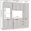 Ver imagem 3 de Cozinha Modulada Completa Americana com Torre Forno e Micro e Paneleiro