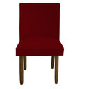 Ver imagem 2 de Kit 06 Cadeiras Para Sala De Jantar Tóquio Pés palito Suede Vermelho - D'Classe Decor