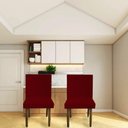 Ver imagem 6 de Kit 06 Cadeiras Para Sala De Jantar Tóquio Pés palito Suede Vermelho - D'Classe Decor