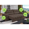 Sofá Oscar Plus 2,06m Retrátil/reclinável Suede Marrom - Xflex - 2