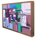 Ver imagem 3 de Quadro Decorativo Caixa Mulheres Artístico Tacolado Moldura Caixa 3cm Freijó sem Vidro 60 X 90cm